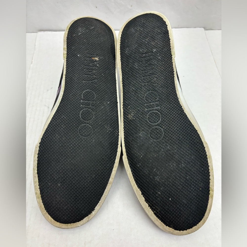 Jimmy Choo Iridescent Purple Slip-On Sneakers, SZ 40.5, box 32 - Picture 8 of 10